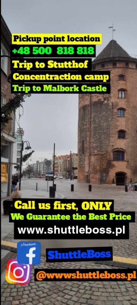 pickup point location shuttleboss trip gdansk trip stutthof malbork